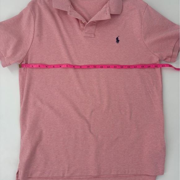 Polo Ralph Lauren Performance Shirt Mens L Pink Classic Pony Short Sleeve Polo - Picture 7 of 7